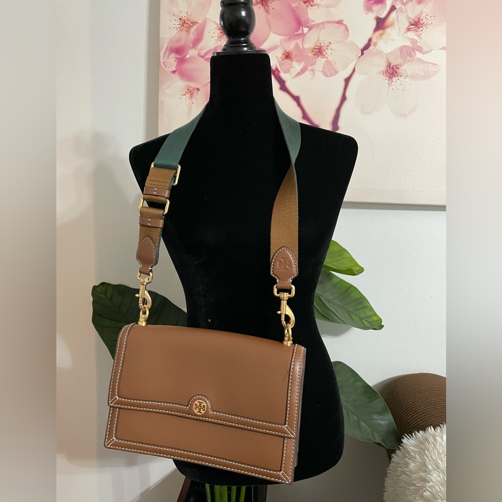 Tory Burch T Monogram Leather Shoulder Bag
